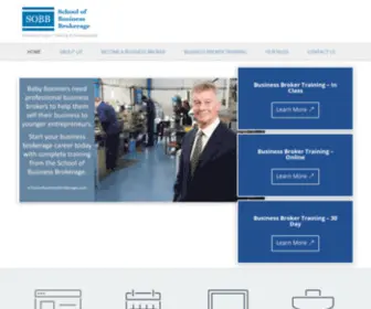 Schoolofbusinessbrokerage.com(Business Broker Training) Screenshot