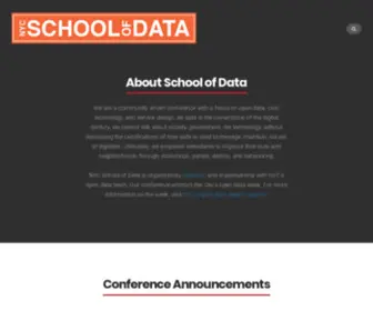 Schoolofdata.nyc(A community conference through #civicdesign) Screenshot