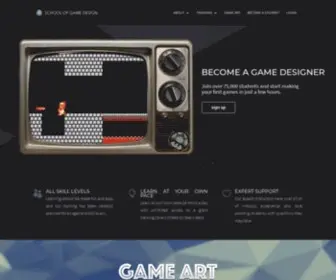 Schoolofgamedesign.com(Game Design) Screenshot