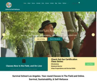 Schoolofself-Reliance.com(Survival School Los Angeles California) Screenshot