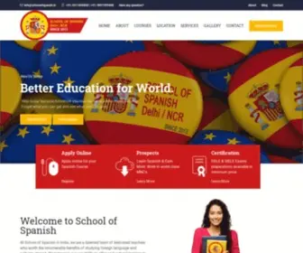 Schoolofspanish.in(Learn Spanish Classes in Delhi) Screenshot