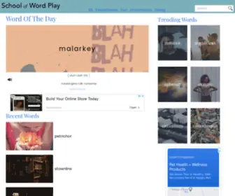 Schoolofwordplay.com(Upgrade your vocabulary) Screenshot