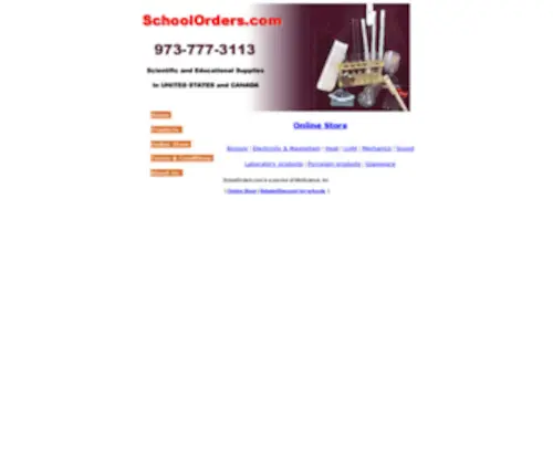 Schoolorders.com(Science kits) Screenshot