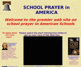 Schoolprayerinamerica.info(School prayer) Screenshot