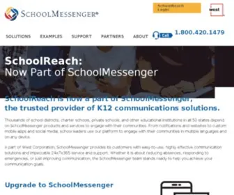 Schoolreach.com(School notification systems help educators deliver important parent communications. SchoolReach) Screenshot