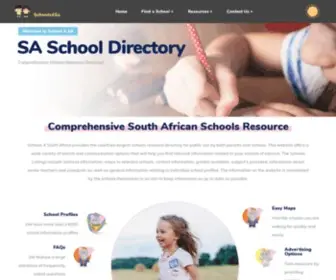 Schools4SA.co.za(The most comprehensive South African Schools Resource Directory) Screenshot