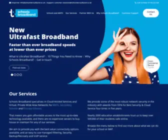 Schoolsbroadband.co.uk(Broadband and Internet Connectivity Packages for Schools) Screenshot
