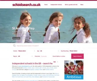 Schoolsearch.co.uk(Independent Schools Guide UK) Screenshot
