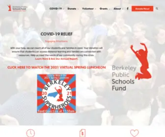 Schoolsfund.org(Berkeley Public Schools Fund) Screenshot