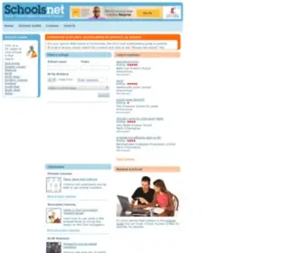 Schoolsnet.com(Schools Guide UK Search Find Best Top Schools List Reviews Lessons) Screenshot
