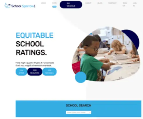 Schoolsparrow.com(Best Public School Rankings and Homes for Sale by School District) Screenshot