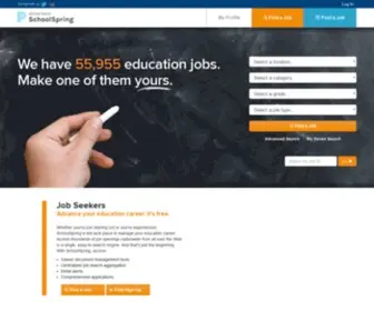 Schoolspring.com(Teaching jobs) Screenshot
