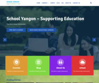 Schoolyangon.com(Support of education in Yangon) Screenshot