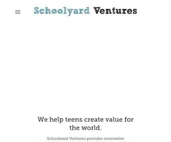 Schoolyardventures.com(Schoolyard Ventures) Screenshot