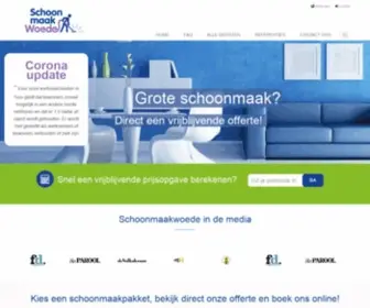 Schoonmaakwoede.nl(Dé) Screenshot