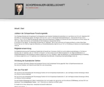Schopenhauer.de(Was die Welt bewegt) Screenshot