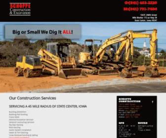 Schoppeconst.com(Schoppe Construction & Excavation Services) Screenshot