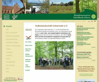 Schorfheide-Chorin.de(Biosphärenreservat) Screenshot