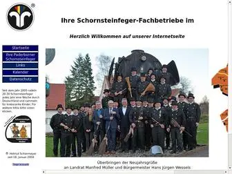 Schornsteinfeger-Paderborn.de(Ihre Bezirksschornsteinfegermeister im Kreis Paderborn) Screenshot