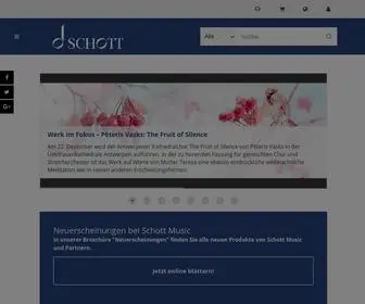 Schott-Music.com(Schott Music) Screenshot
