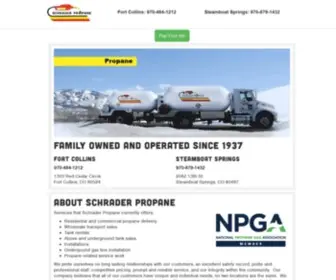 SChraderpropane.com(Schrader Propane) Screenshot