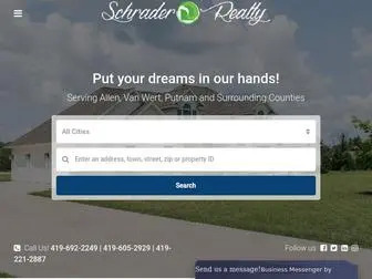 SChraderrealty.net(Ohio Real Estate Search) Screenshot