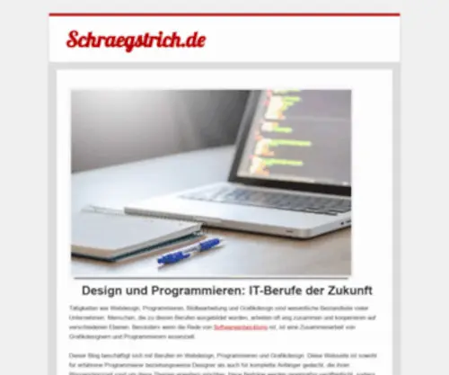 SChraegstrich.de(Mediengestalter Christian Koch) Screenshot
