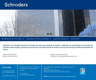 SChroder-Soc-Ger.com.ar(Schroder S.A. Sociedad Gerente de Fondos Comunes de Inversión) Screenshot