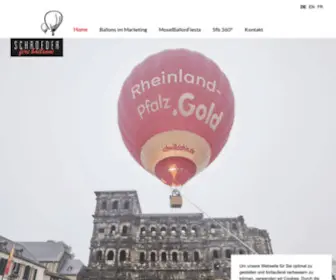 SChroederballon.de(Herstellungsbetrieb für Luftfahrtgeräte) Screenshot