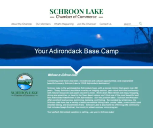 SChroonlakechamber.org(Schroon Lake Chamber) Screenshot