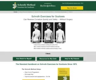 SChrothmethod.com(The standard handbook on Schroth Exercises for Scoliosis since 1973. The Schroth Method) Screenshot