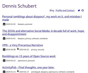 Schub.wtf(Dennis Schubert) Screenshot