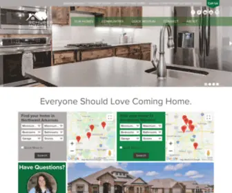 Schubermitchell.com(Choose to build a new construction home or browse our quick move) Screenshot