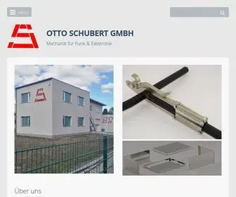 Schubert-Gehaeuse.de(Otto Schubert GmbH) Screenshot