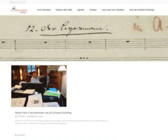 Schubert.nl(Schubert Stichting) Screenshot