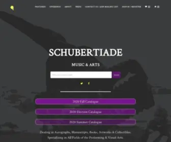 Schubertiademusic.com(Schubertiade) Screenshot