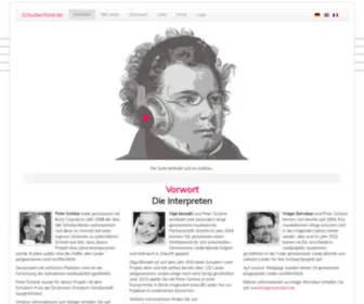 Schubertlied.de(Frei zugängliche Hörbeispiele sämtlicher Schubert) Screenshot