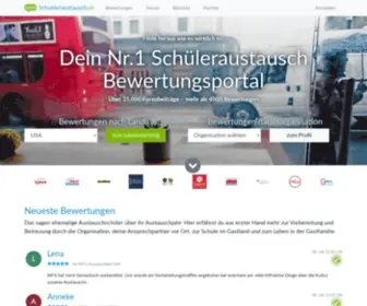 Schueleraustausch.de(Das GRÖSSTE Schüleraustausch Bewertungsportal) Screenshot