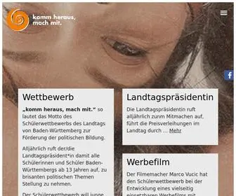Schuelerwettbewerb-BW.de(Schülerwettbewerb des Landtags von Baden) Screenshot