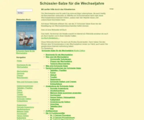 Schuessler-Salze-Fuer-DIE-Wechseljahre.de(Schüssler) Screenshot