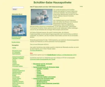 Schuessler-Salze-Hausapotheke.de(Schüßler) Screenshot