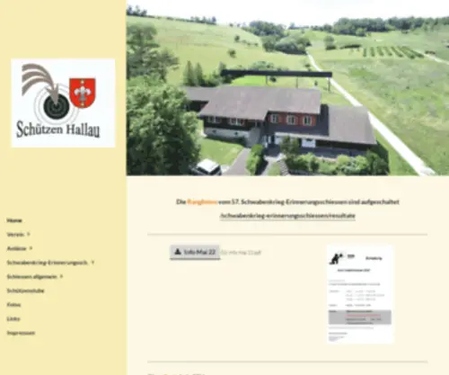 Schuetzen-Hallau.ch(Schuetzen Hallau) Screenshot