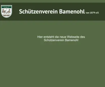 Schuetzenverein-Bamenohl.de(Schützenverein Bamenohl von 1879 e.V) Screenshot
