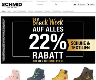 Schuh-SChmid.com(SCHMID GmbH) Screenshot
