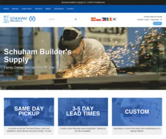 Schuham.com(Schuham Builder's Supply) Screenshot