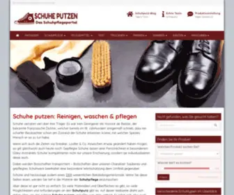 Schuhe-Putzen.net(Reinigen, waschen & pflegen) Screenshot