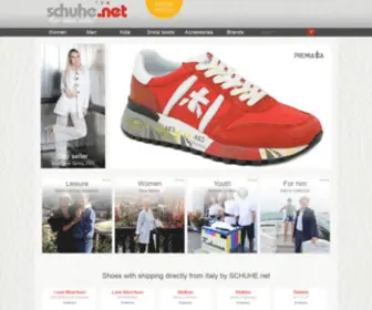 Schuhe.it(Schuhe mit Versand direkt aus Italien von SCHUHE.net) Screenshot