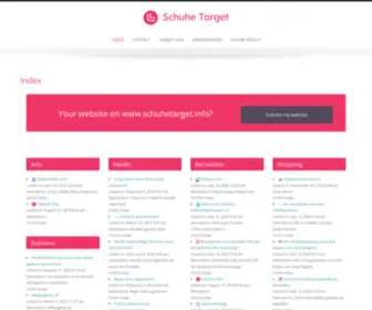 Schuhetarget.info(Schuhe Target) Screenshot