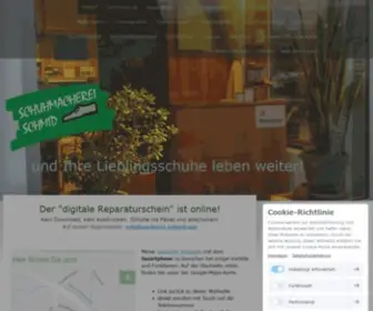 Schuhmacherei-SChmid.de(Lieber mit als ohne Schmid) Screenshot