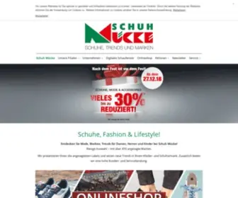 Schuhmuecke.de(Schuh Mücke) Screenshot